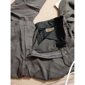 NWT Foundry  Mens Dark Charcoal Flat Front Straight Leg Dress Pants 42 x 36